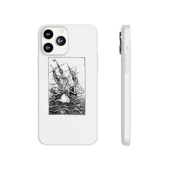 Giant Octopus Pirate Ship Vintage Kraken Sailing Squid Phonecase iPhone | Mazezy