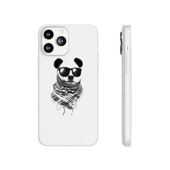 Giant Panda Wear Fishnet Pattern Keffiyeh Sunglass Phonecase iPhone | Mazezy