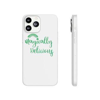 Glitter Magically Delicious Rainbow Shamrock St Patrick's Day Phonecase iPhone | Mazezy