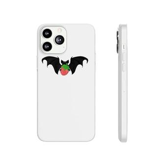 Goth Pastel Black Bat & Strawberry Zip Phonecase iPhone | Mazezy