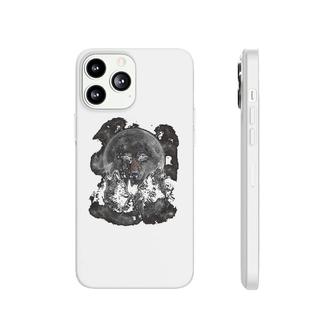 Gray Wolf Howl In Full Moon And Stars Phonecase iPhone | Mazezy