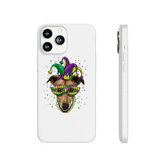 Greyhound Dog Lover Cute Mardi Gras Carnival Jester Phonecase iPhone | Mazezy