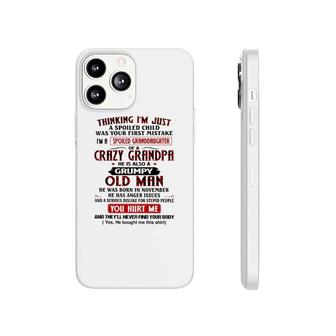 Grumpy Old Man Born In November Phonecase iPhone | Mazezy