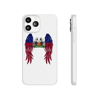 Haitian Flag Angel Wings Jesus Catholic Christian God Haiti Phonecase iPhone | Mazezy DE