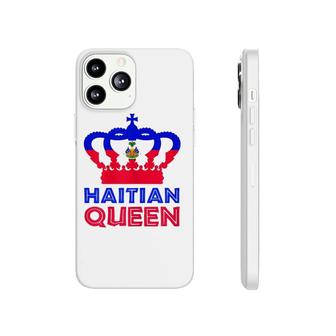 Haitian Queen Womens Red Blue Perfect Haiti Flag Crown Gift Phonecase iPhone | Mazezy