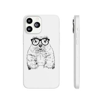 Hipster Groundhog In Nerd Glasses Animal Phonecase iPhone | Mazezy