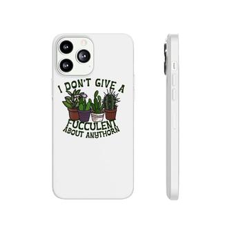I Don't Give A Fucculent What The - I Dont Give A Fucculent V-Neck Phonecase iPhone | Mazezy