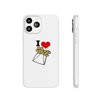 I Heart Love French Fries Phonecase iPhone | Mazezy UK