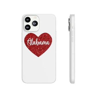I Love Alabama Red Heart Phonecase iPhone | Mazezy