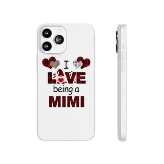 I Love Being A Mimi Plaid Heart Phonecase iPhone | Mazezy
