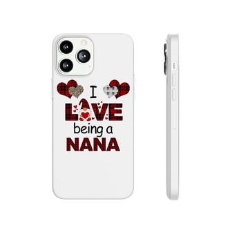 I Love Being A Nana Plaid Heart Phonecase iPhone | Mazezy