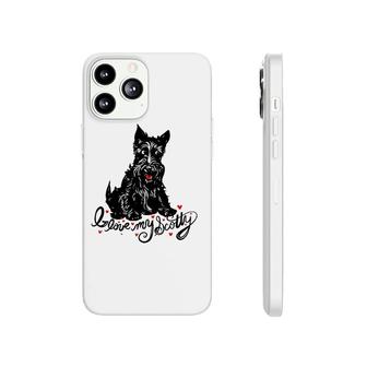 I Love My Scotty Cute Scottish Terrier Phonecase iPhone | Mazezy