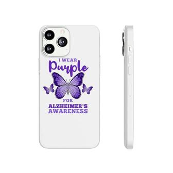 I Wear Purple For Alzheimer's Awareness Phonecase iPhone | Mazezy