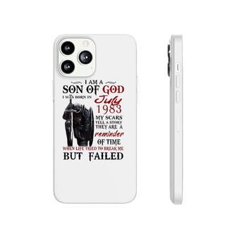 I’M A Son Of God I Was Born In July 1983 Raglan Baseball Tee Phonecase iPhone | Mazezy