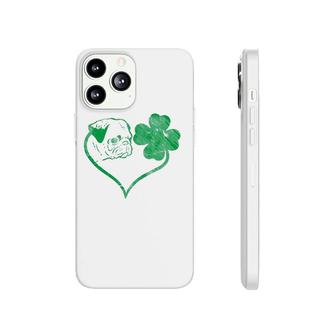Irish Pug Face Shamrock Clover St Patrick's Day Dog Owner Phonecase iPhone | Mazezy