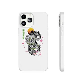 Japanese Tokyo Dragon Asian Kanji Sakura Tattoo Aesthetic Phonecase iPhone | Mazezy