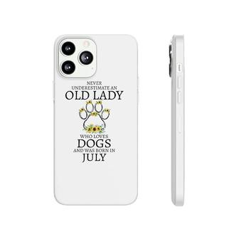 July Birthday Dog Owner Gift Who Loves Dogs And Was Born In July Sunflowers Dog Paw Phonecase iPhone | Mazezy