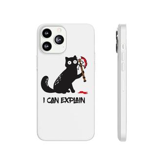 Killer Kitty Caught In The Act Funny Murder Cat Phonecase iPhone | Mazezy