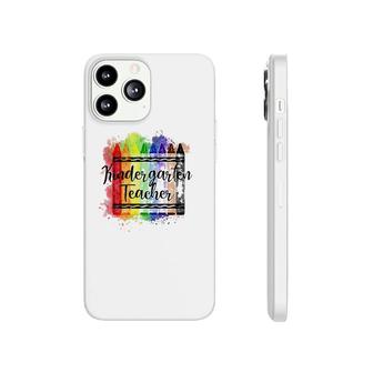 Kindergarten Teacher Crayon Colorful Teaching Teacher Gift Phonecase iPhone | Mazezy