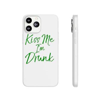 Kiss Me I'm Drunk Funny Cute St Patrick's Day Phonecase iPhone | Mazezy