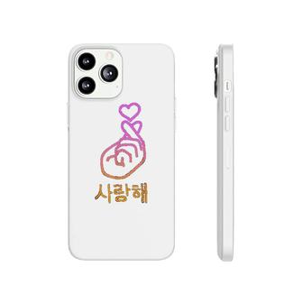 Kpop Kpop Merchandise Saranghae I Love You Phonecase iPhone | Mazezy