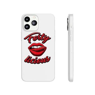 Ladies 40Th Birthday Fortylicious 40 Years Old Gag Gift Phonecase iPhone | Mazezy