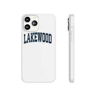 Lakewood Washington Wa Vintage Athletic Sports Navy Design Phonecase iPhone | Mazezy