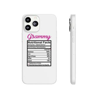 Large Grammy Nutritional Facts Phonecase iPhone | Mazezy
