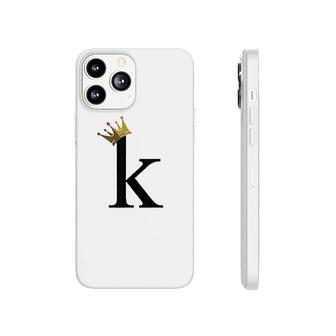 Letter K With Gold Crown Phonecase iPhone | Mazezy