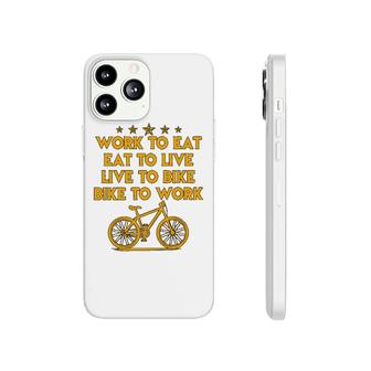 Live To Bike Bike To Work Phonecase iPhone | Mazezy