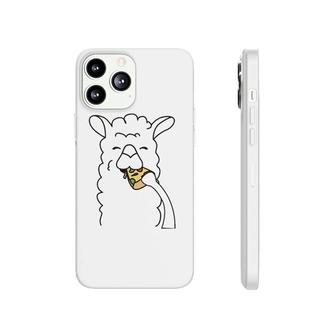 Llama Eating Pizza Funny Alpaca Pizza Food Lover Foodie Gift Phonecase iPhone | Mazezy