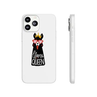 Llama Queen Funny Quote Llamas Alpaca Lover Gift For Women Raglan Baseball Tee Phonecase iPhone | Mazezy
