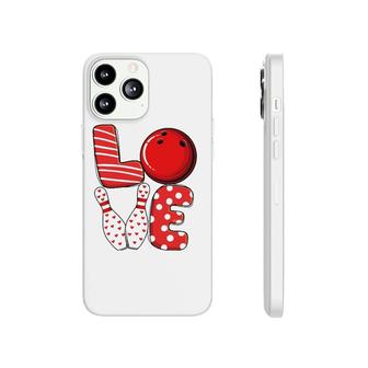 Love Bowling Ball And Pins Group Matching Valentine Bowling Phonecase iPhone | Mazezy