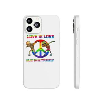 Love Is Love - Dare To Be Yourself Pride Rainbow Lgbt Phonecase iPhone | Mazezy