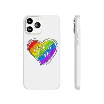 Love Is Love Heart Lgbt Pride Phonecase iPhone | Mazezy