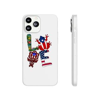 Love Puerto Rico Puerto Rican Flag Symbols Frog Atabey American Flag Floral Phonecase iPhone | Mazezy DE