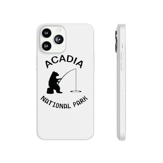 Maine Acadia National Park Bear Fishing Silhouette Phonecase iPhone | Mazezy
