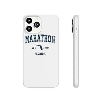 Marathon Florida Fl Vintage Sports Design Navy Print Phonecase iPhone | Mazezy