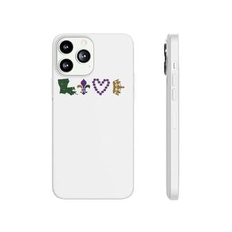 Mardi Gras Love Mardi Gras 2022 Glitter Effect Phonecase iPhone | Mazezy