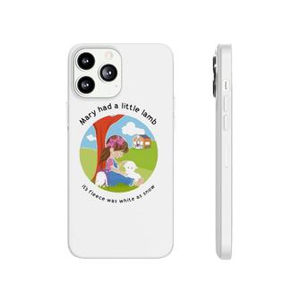 Mary Had A Little Lamb English Nursery Rhyme Theme Phonecase iPhone | Mazezy
