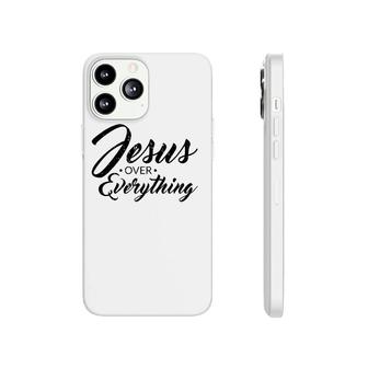 Mens Cool Christian S Men Jesus God Over Everything Gifts Phonecase iPhone | Mazezy