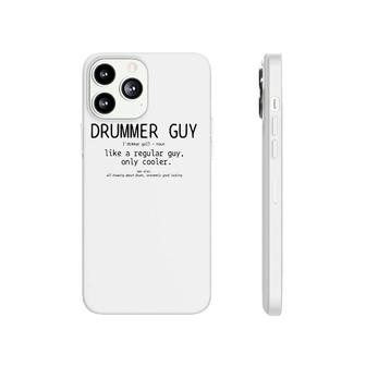 Mens Drummer Guy Definition Funny Vintage Drums Drumming Phonecase iPhone | Mazezy