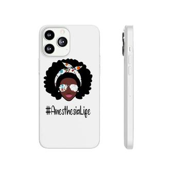 Messy Bun Anesthesia Life Nurse Gift Black History Month Phonecase iPhone | Mazezy