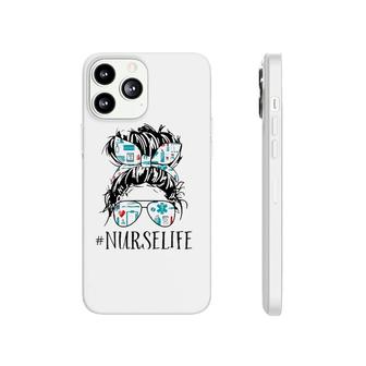 Messy Hair Woman Bun Nurse Life Healthcare Life Phonecase iPhone | Mazezy