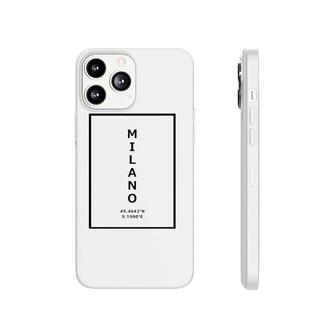 Milano Italy Coordinates Minimalist Phonecase iPhone | Mazezy