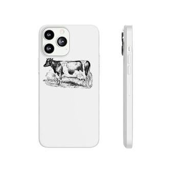 Mintage Dairy Cow Fine Jersey Phonecase iPhone | Mazezy