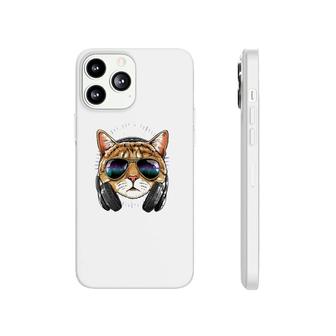Music Cat Dj With Headphones Musical Cat Lovers Phonecase iPhone | Mazezy