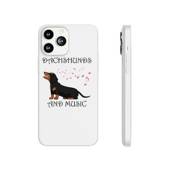 Musician Dachshund Music Notes Dog Saying Phonecase iPhone | Mazezy