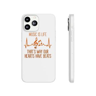 Musics Is Life That's Why Our Hearts Have Beats Singer Phonecase iPhone | Mazezy