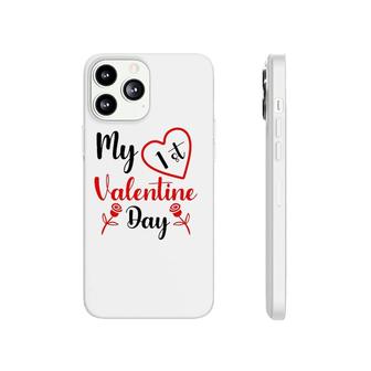 My 1St Valentine Day Couple Valentine Valentine White Phonecase iPhone | Mazezy